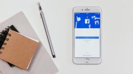a phone and a notepad