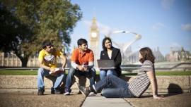 Students enjoying their life in the UK