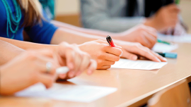 image of hands and paper